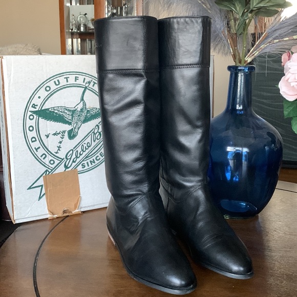 Eddie Bauer Shoes Eddie Bauer Black Soft Leather Riding Boots